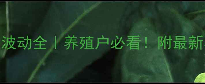 图片 今日全国生猪价格波动全｜养殖户必看！附最新养殖技术（附图）