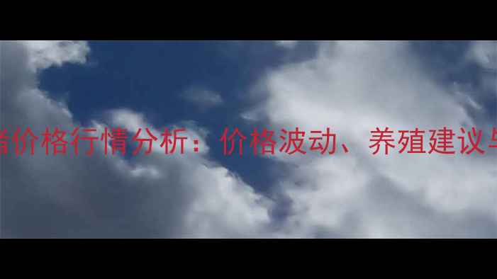 图片 全国大北农母猪价格行情分析：价格波动、养殖建议与市场趋势解读