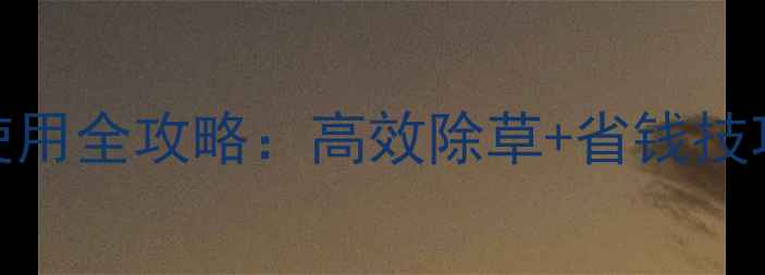 图片 农多思除草剂使用全攻略：高效除草+省钱技巧，农民必看！