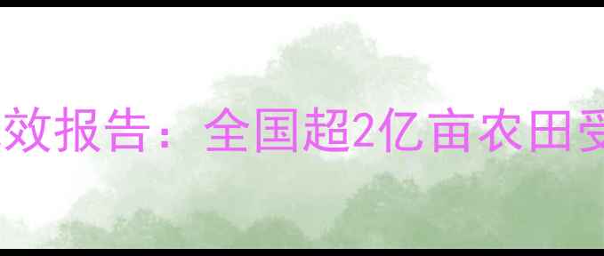 图片 农药科学发放政策落地成效报告：全国超2亿亩农田受益的农业科技支撑实践2