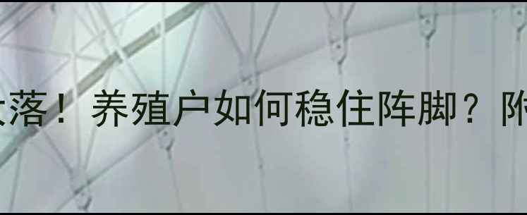 图片 四川猪肉价格大起大落！养殖户如何稳住阵脚？附最新养殖避坑指南1