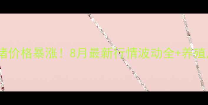 图片 宁夏银川生猪价格暴涨！8月最新行情波动全+养殖户避坑指南1