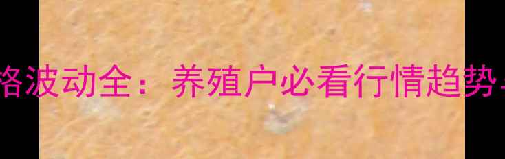 图片 山东临朐猪肉价格波动全：养殖户必看行情趋势与成本控制指南1