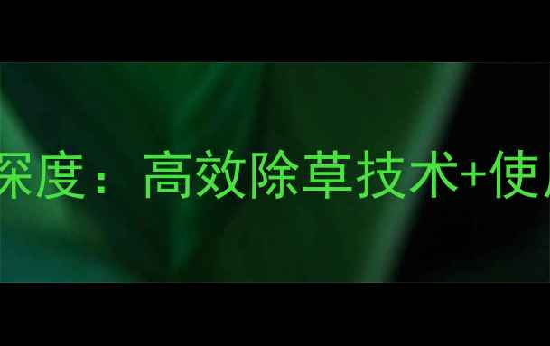 图片 拜耳除草剂“拜宝马”深度：高效除草技术+使用指南（附真实案例）2