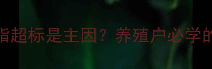 图片 猪饲料腹泻频发！油脂超标是主因？养殖户必学的3招控油防腹泻指南1