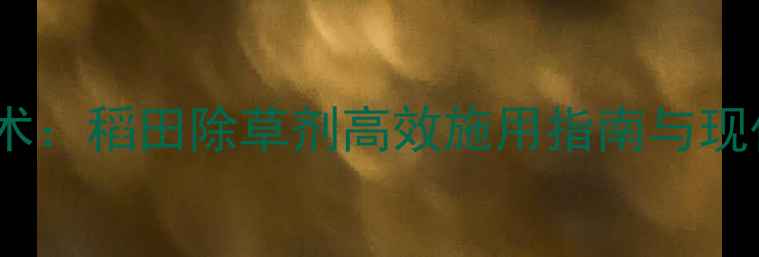 图片 科学除草技术：稻田除草剂高效施用指南与现代农业实践1