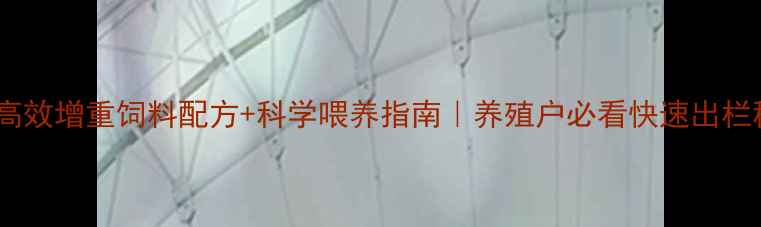 图片 肉兔高效增重饲料配方+科学喂养指南｜养殖户必看快速出栏秘籍2