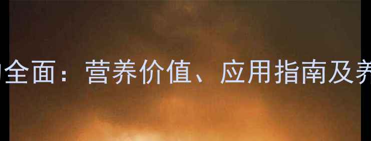 图片 芝麻粕饲料的全面：营养价值、应用指南及养殖效益分析1