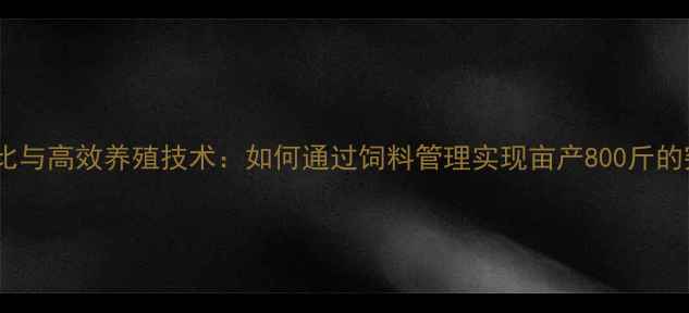 图片 草鱼饲料科学配比与高效养殖技术：如何通过饲料管理实现亩产800斤的突破性生长速度2