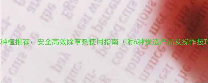 图片 西瓜种植推荐：安全高效除草剂使用指南（附6种优选产品及操作技巧）2