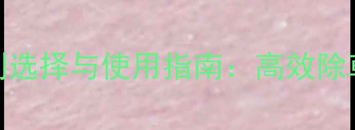 图片 马铃薯大田除草剂选择与使用指南：高效除草方案及注意事项