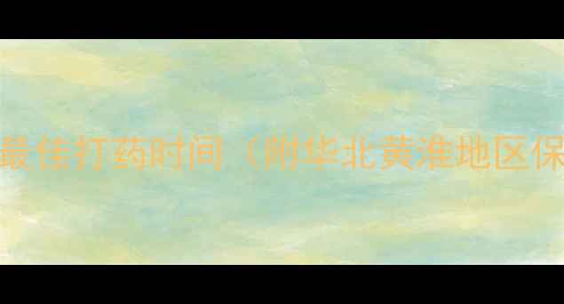 图片 麦田除草剂最佳打药时间（附华北黄淮地区保姆级指南）