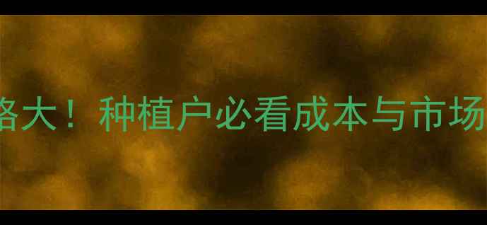 图片 黄连解毒散一公斤价格大！种植户必看成本与市场行情（附采购指南）2
