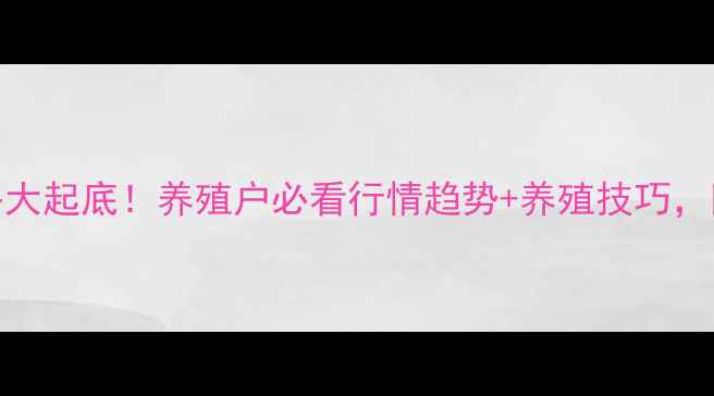 图片 🌟全国土鸡价格大起底！养殖户必看行情趋势+养殖技巧，附最新报价表🐔