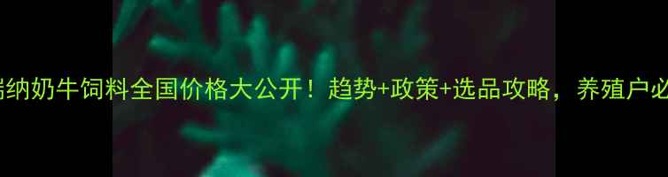图片 🌟普瑞纳奶牛饲料全国价格大公开！趋势+政策+选品攻略，养殖户必看🐄2