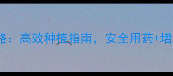 图片 🌱先隆达农药使用全攻略：高效种植指南，安全用药+增产秘籍，农民必看！🌾2