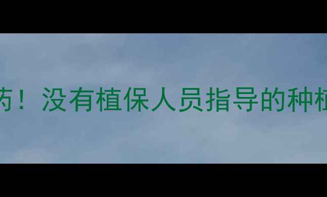 图片 🌱农药不是万能药！没有植保人员指导的种植户必看五大误区