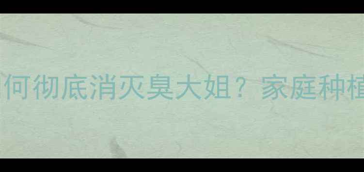图片 🌱最新农药推荐如何彻底消灭臭大姐？家庭种植必看防治指南🔥1