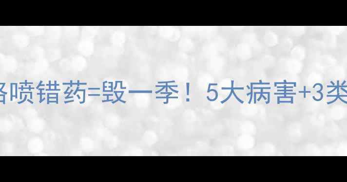 图片 🌱玉米幼苗农药全攻略喷错药=毁一季！5大病害+3类虫害精准用药指南🔥1