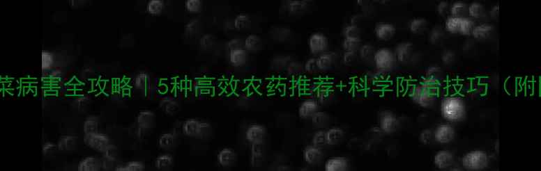 图片 🌱空心菜病害全攻略｜5种高效农药推荐+科学防治技巧（附图解）2