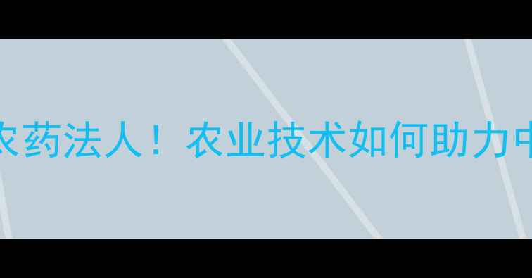 图片 🌾安阳国丰农药法人！农业技术如何助力中原粮仓？🌾