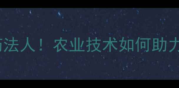 图片 🌾安阳国丰农药法人！农业技术如何助力中原粮仓？🌾1