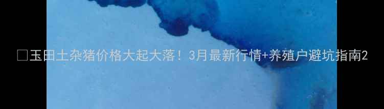 图片 🔥玉田土杂猪价格大起大落！3月最新行情+养殖户避坑指南2