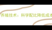 虾干饲料高效配方与养殖技术科学配比降低成本提升水产养殖效益