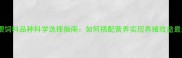 公司饲喂饲料品种科学选择指南如何搭配营养实现养殖效益最大化