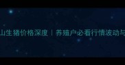 徐州铜山生猪价格深度养殖户必看行情波动与养殖攻略