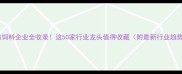 潍坊饲料企业全收录这50家行业龙头值得收藏附最新行业趋势