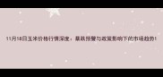 11月18日玉米价格行情深度暴跌预警与政策影响下的市场趋势