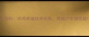 开封正大饲料肉鸡养殖技术优势养殖户年增收超15万