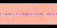 肉猪价格持续走低养殖户必看应对策略与市场分析附最新养殖成本核算表