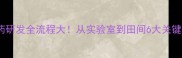 农药研发全流程大从实验室到田间6大关键步骤