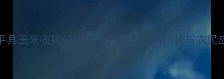 图片 10月东平县玉米收购价格波动分析：市场趋势与农民应对策略