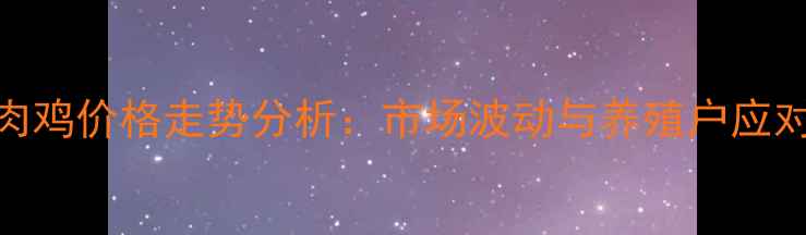 图片 11月肉鸡价格走势分析：市场波动与养殖户应对策略