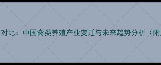 图片 20年前鸡肉价格对比：中国禽类养殖产业变迁与未来趋势分析（附历史数据图表）