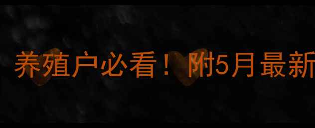 图片 5月生猪价格走势全｜养殖户必看！附5月最新报价+养殖避坑指南2