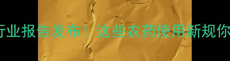 图片 上海农药协会度行业报告发布！这些农药使用新规你一定要知道🌱🔥1