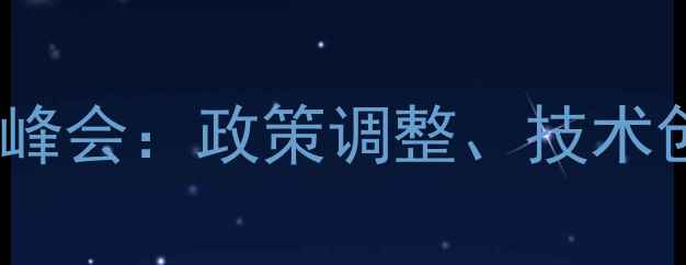 图片 中国饲料行业年度峰会：政策调整、技术创新与市场机遇全2