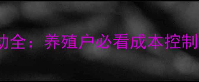 图片 中牧饲料价格波动全：养殖户必看成本控制与市场趋势指南1