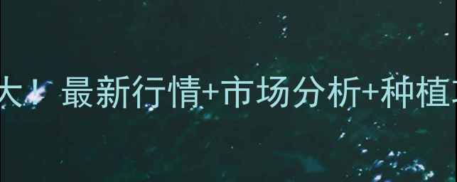 图片 丰县祘台价格大！最新行情+市场分析+种植攻略全公开🌱1