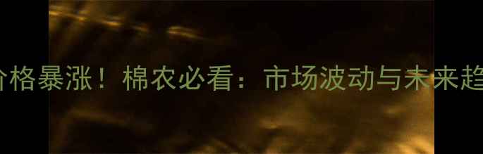图片 今日行情10月10日棉籽价格暴涨！棉农必看：市场波动与未来趋势预测（附数据图表）2