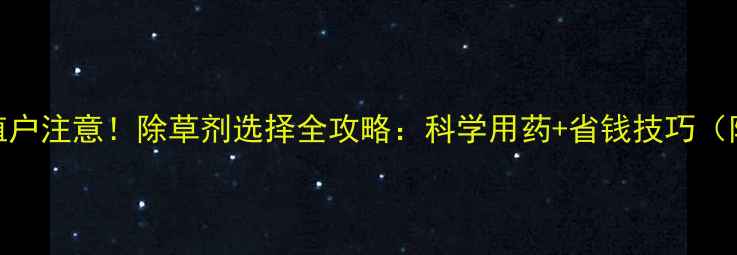 图片 吉林甜瓜种植户注意！除草剂选择全攻略：科学用药+省钱技巧（附真实案例）