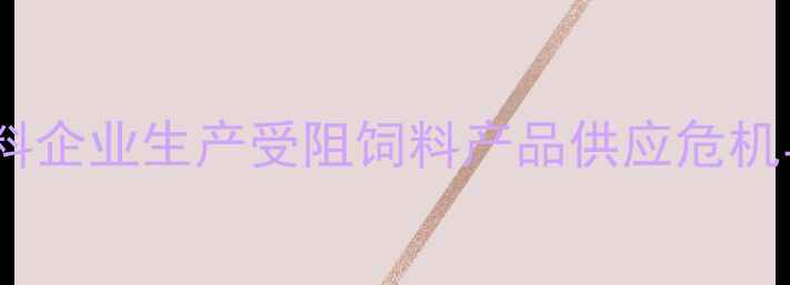 图片 哈尔滨暴雨致饲料企业生产受阻饲料产品供应危机与应对策略深度2