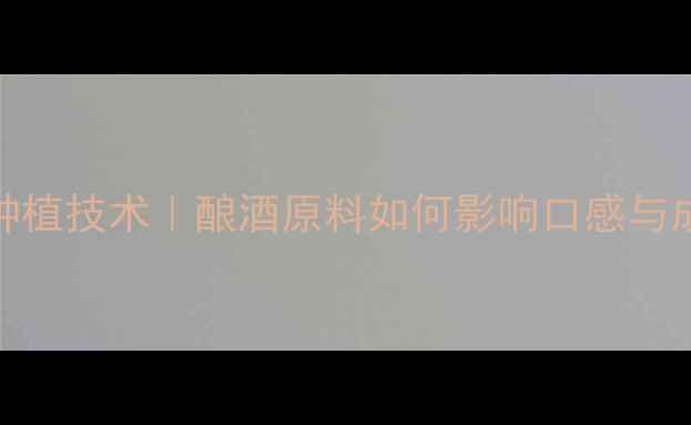 图片 大帝汉克酒最新价格及种植技术｜酿酒原料如何影响口感与成本（附农业经济分析）