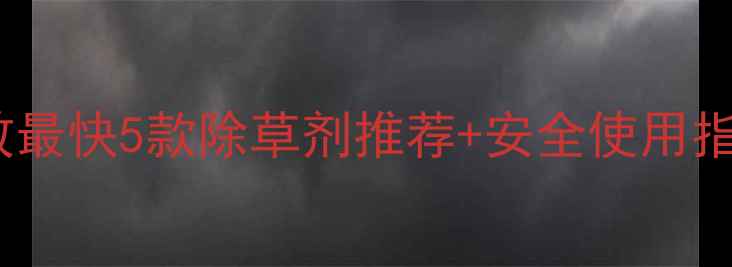 图片 家庭种植必看！见效最快5款除草剂推荐+安全使用指南（附避坑攻略）2