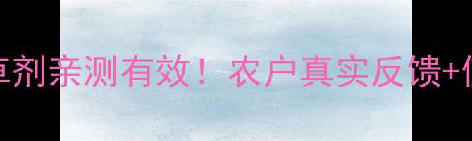 图片 山东皇农玉雷除草剂亲测有效！农户真实反馈+使用攻略大公开🌾