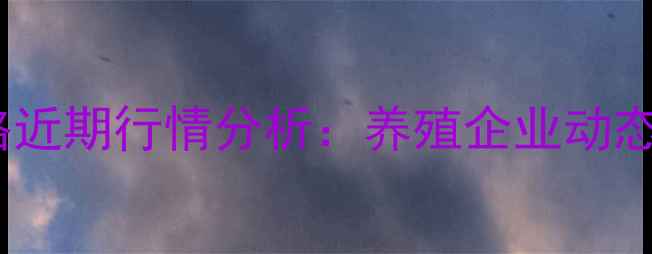 图片 山东金锣猪肉价格近期行情分析：养殖企业动态与市场趋势解读1